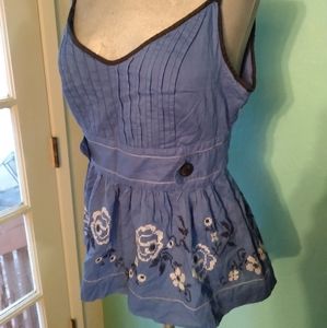 Floreat embroidered tank top